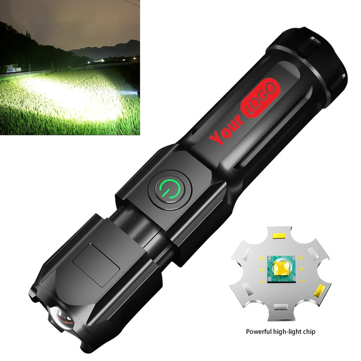 Strong Light Outdoor Portable LED Flashlight 1