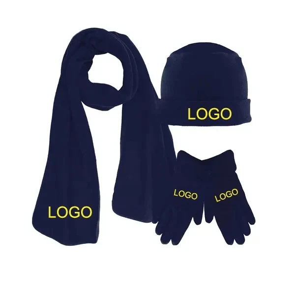 Polar Fleece Hat Scarf And Gloves 1