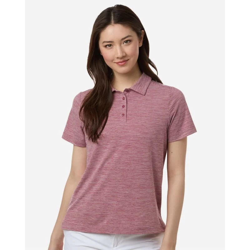Team 365 Women's Relay Heathered Stripe Polo - TT125W 1