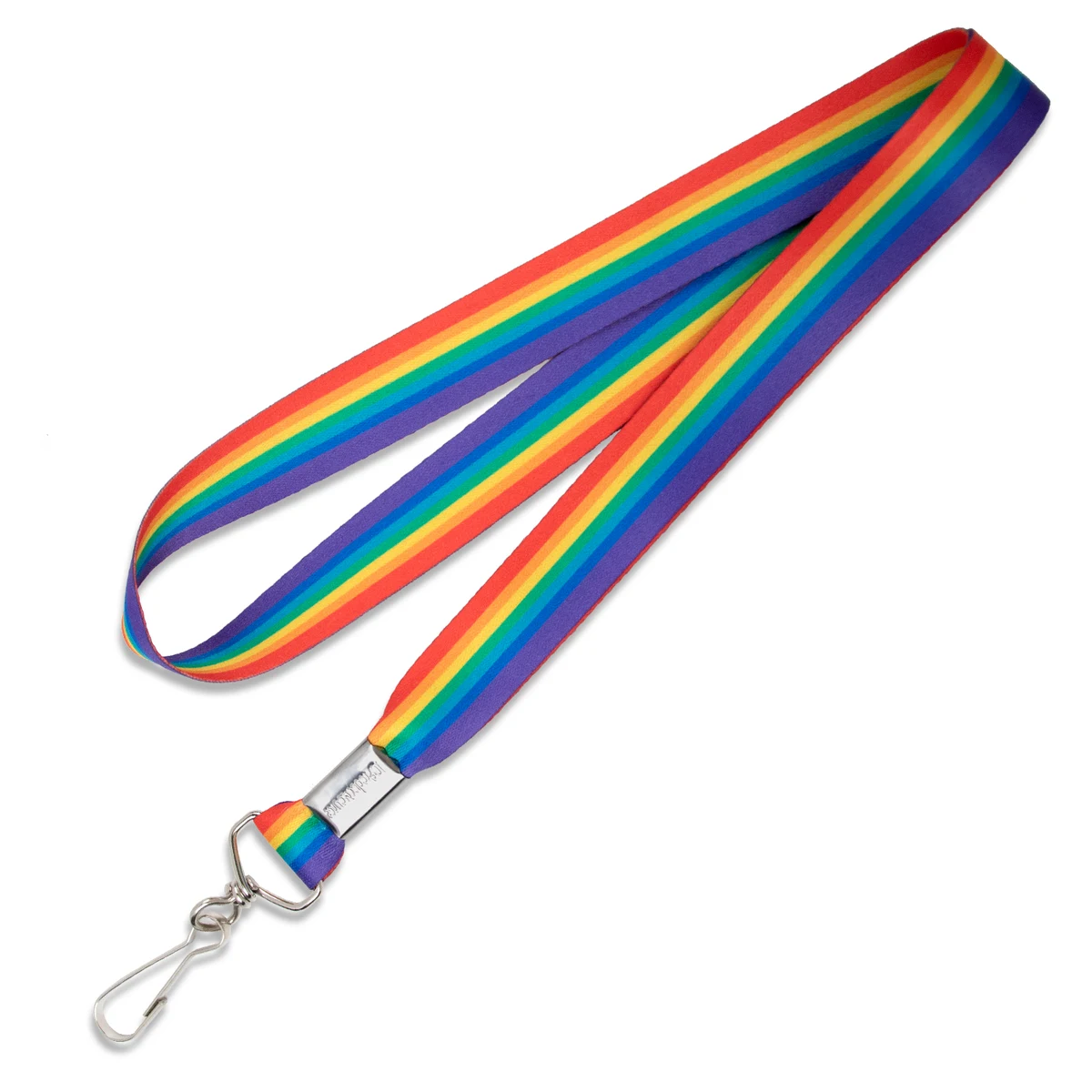 3/4" Pre-designed Rainbow Sublimated Lanyard 1