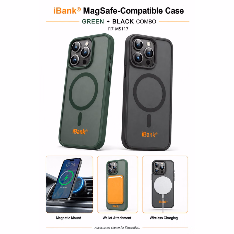 iBank® MagSafe-Compatible Case for iPhone 17/16/15 Pro, Max, Air