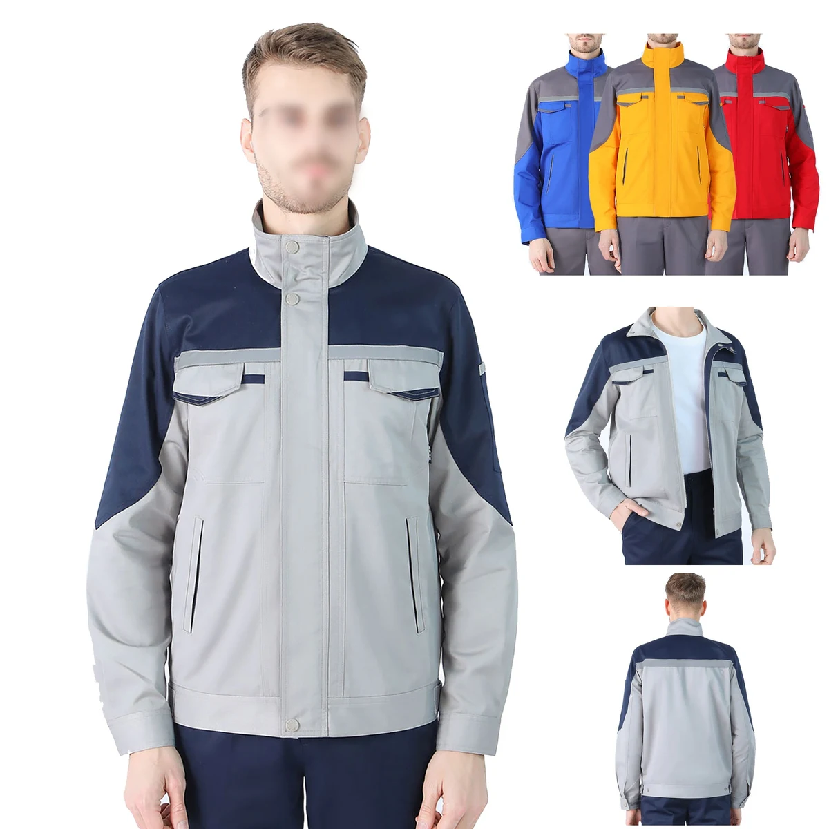 Work Jacket With Reflective strip 1