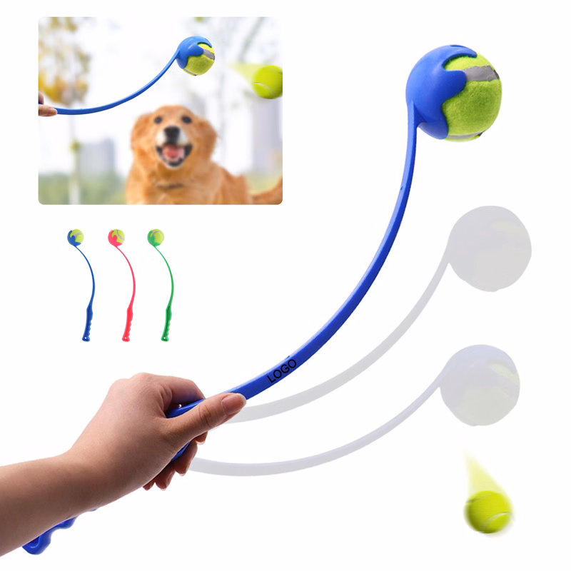 Tennis Ball Thrower Pet Toy With Ergonomic Handle