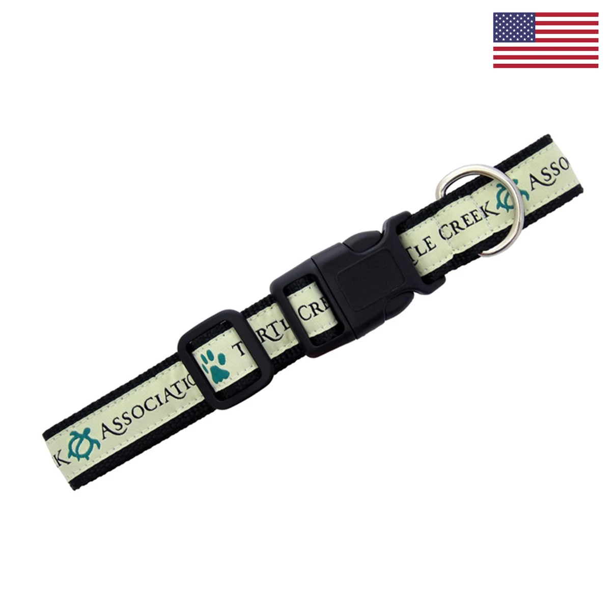 1" Woven Heavy Duty Pet Collar w/ Nickel-Plated Hardware - "Elite" Weave 1