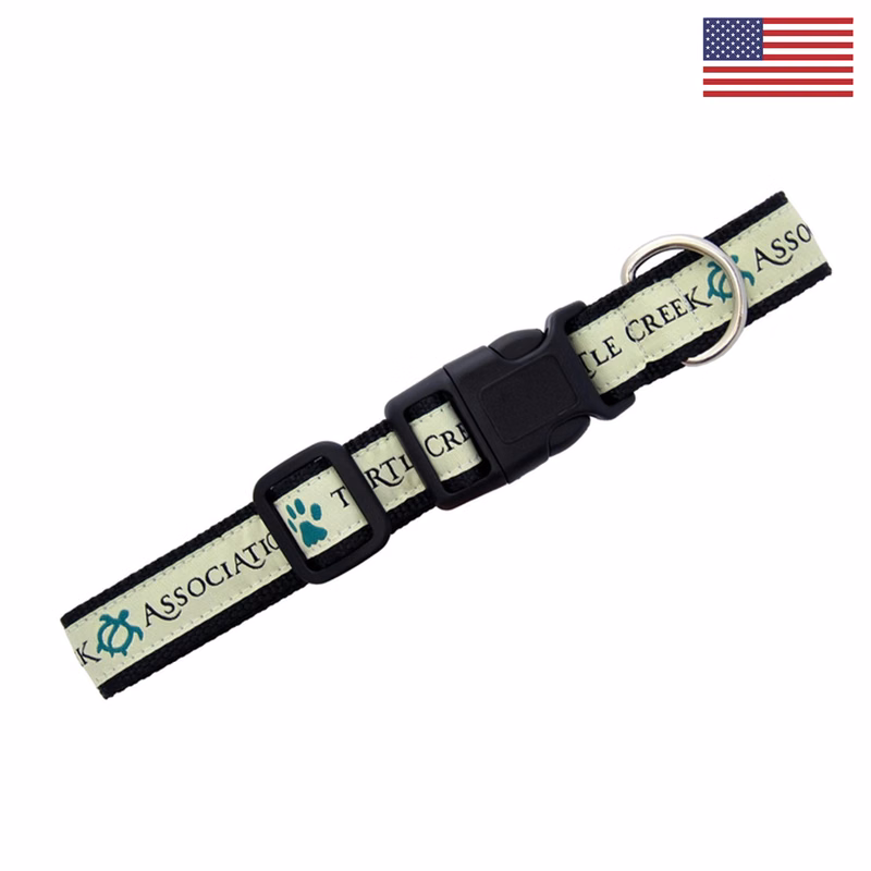 1" Woven Heavy Duty Pet Collar w/ Nickel-Plated Hardware - "Elite" Weave