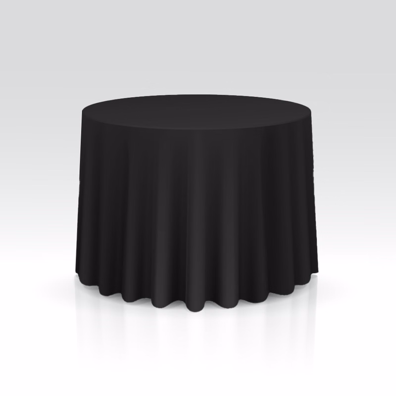 Non-Printed 70" Round Table Throw