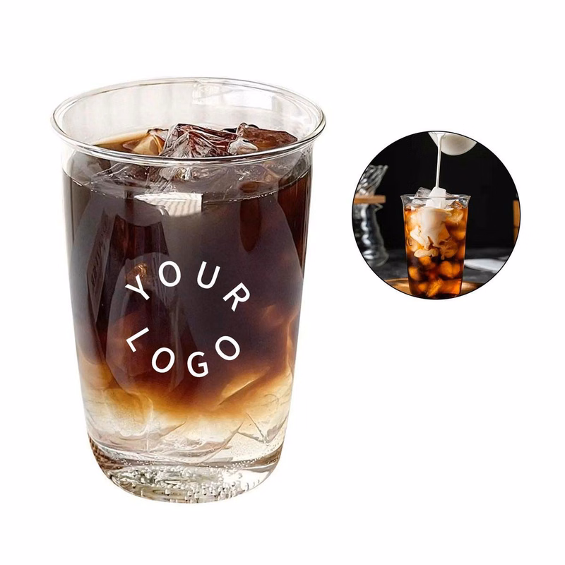 Transparent Glass Tumbler 14oz for Cold Drinks