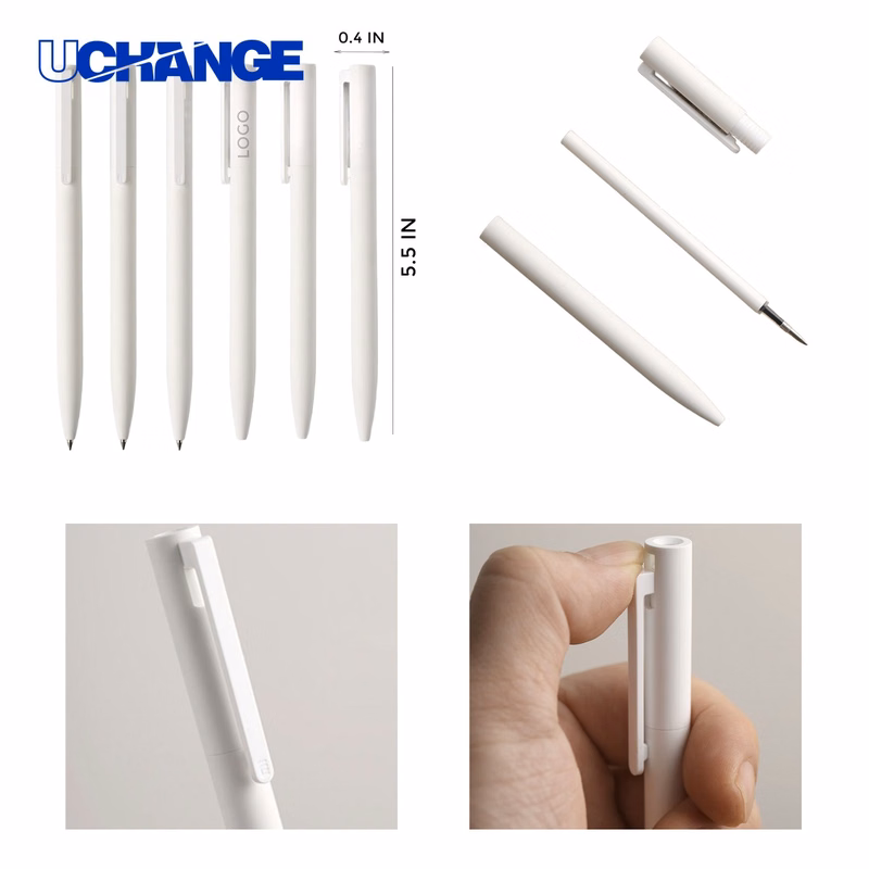 Elegant Pure White Click Pen for Minimalists