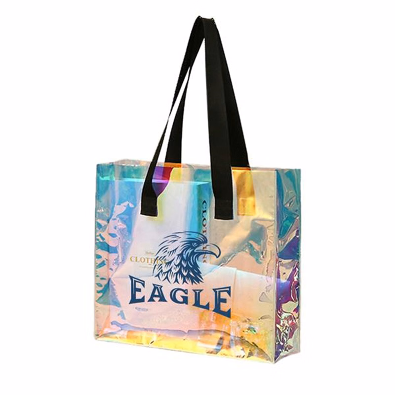 Holographic Laser Iridescent PVC Shoulder Tote Bag