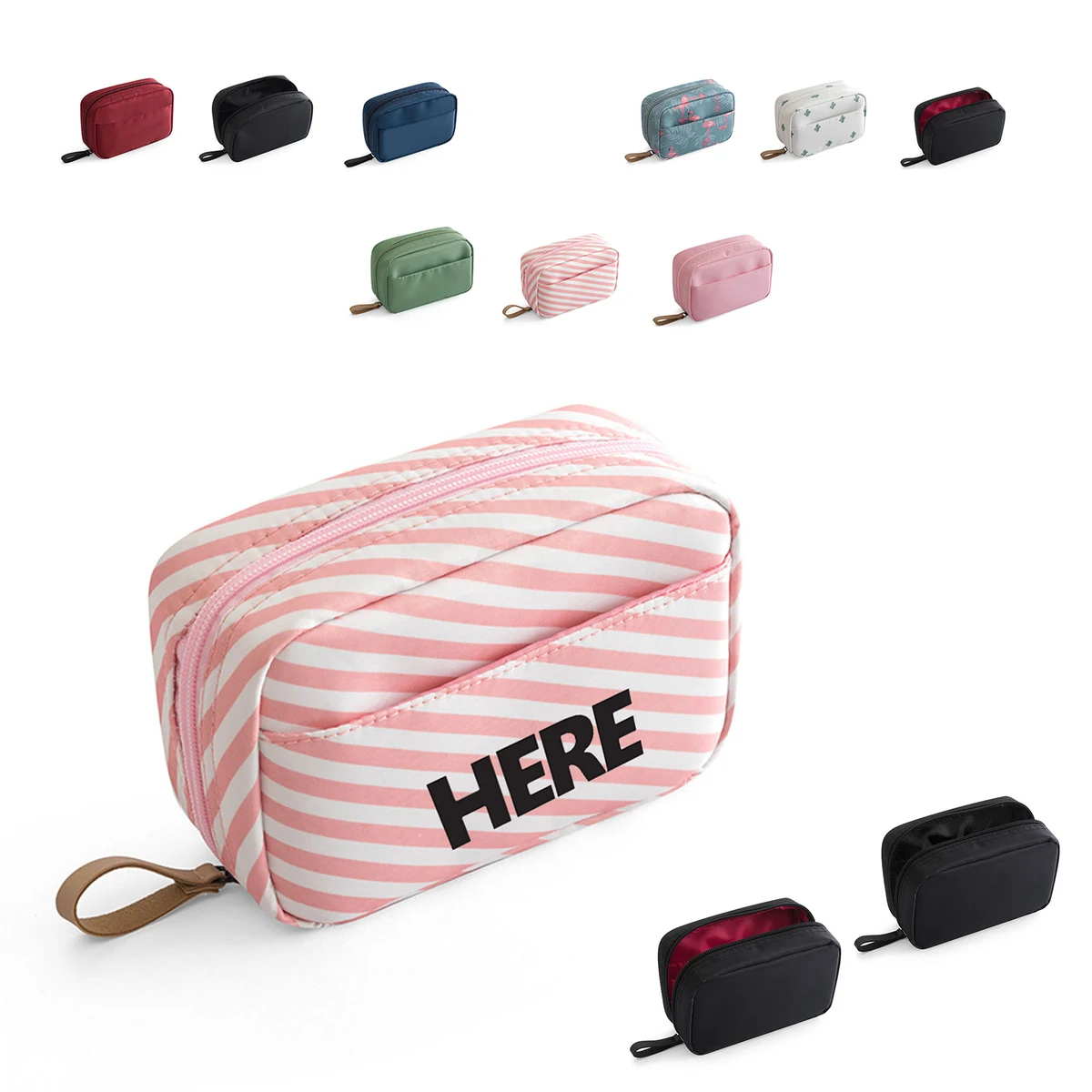 Compact Makeup Bag With Handle 1