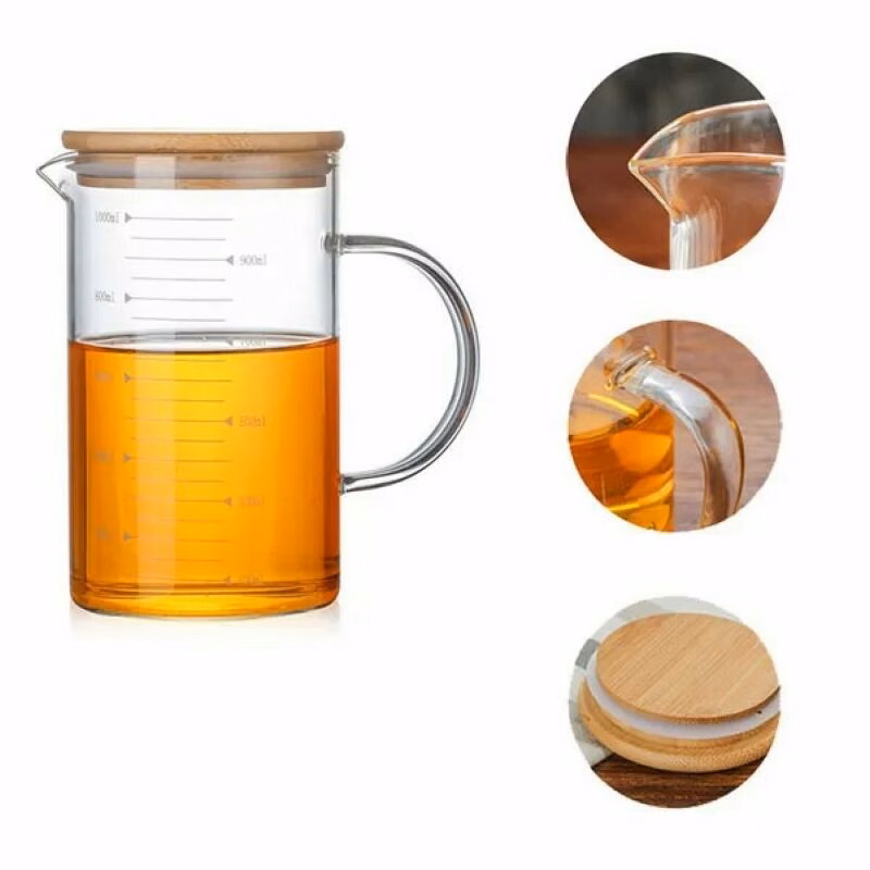 Graduated Beaker Mug with Handle Food Grade Measuring Cup