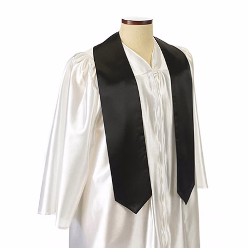 Extra Long Black Graduation Sash - 5"x72"