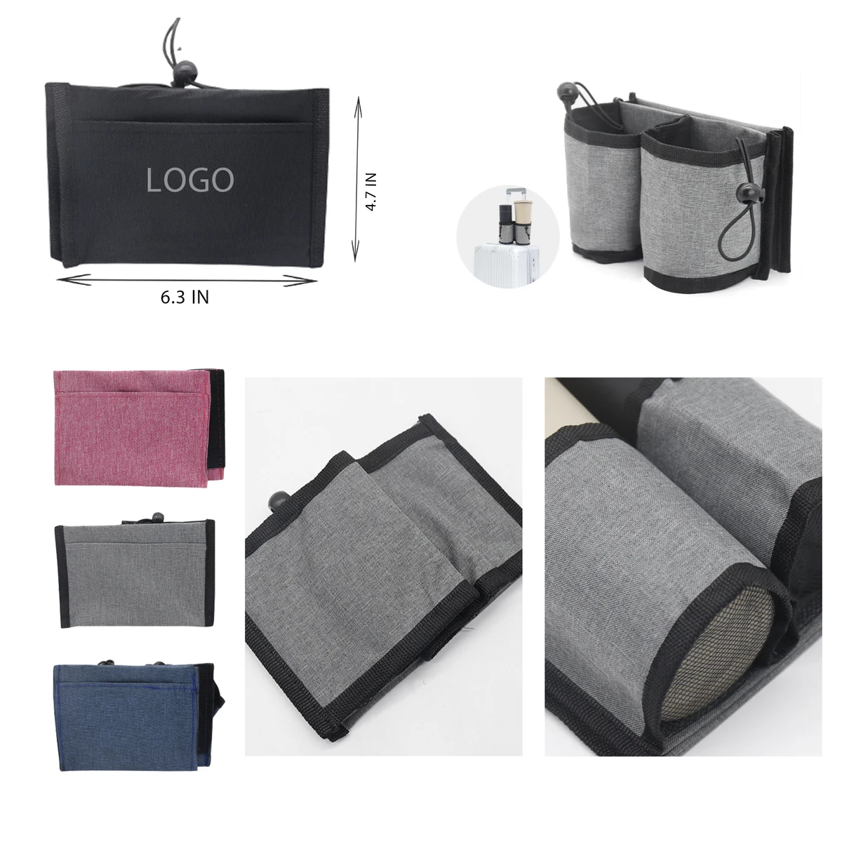 MOQ 10 PCS Convenient Luggage Cup Holder 1