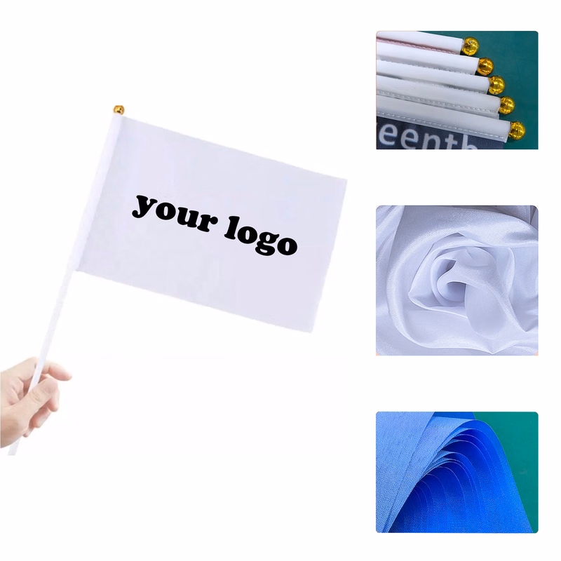 MOQ 100 pcs Hand Wave Flag