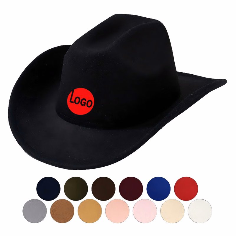 Classic Polyester Felt Western Cowboy Hat