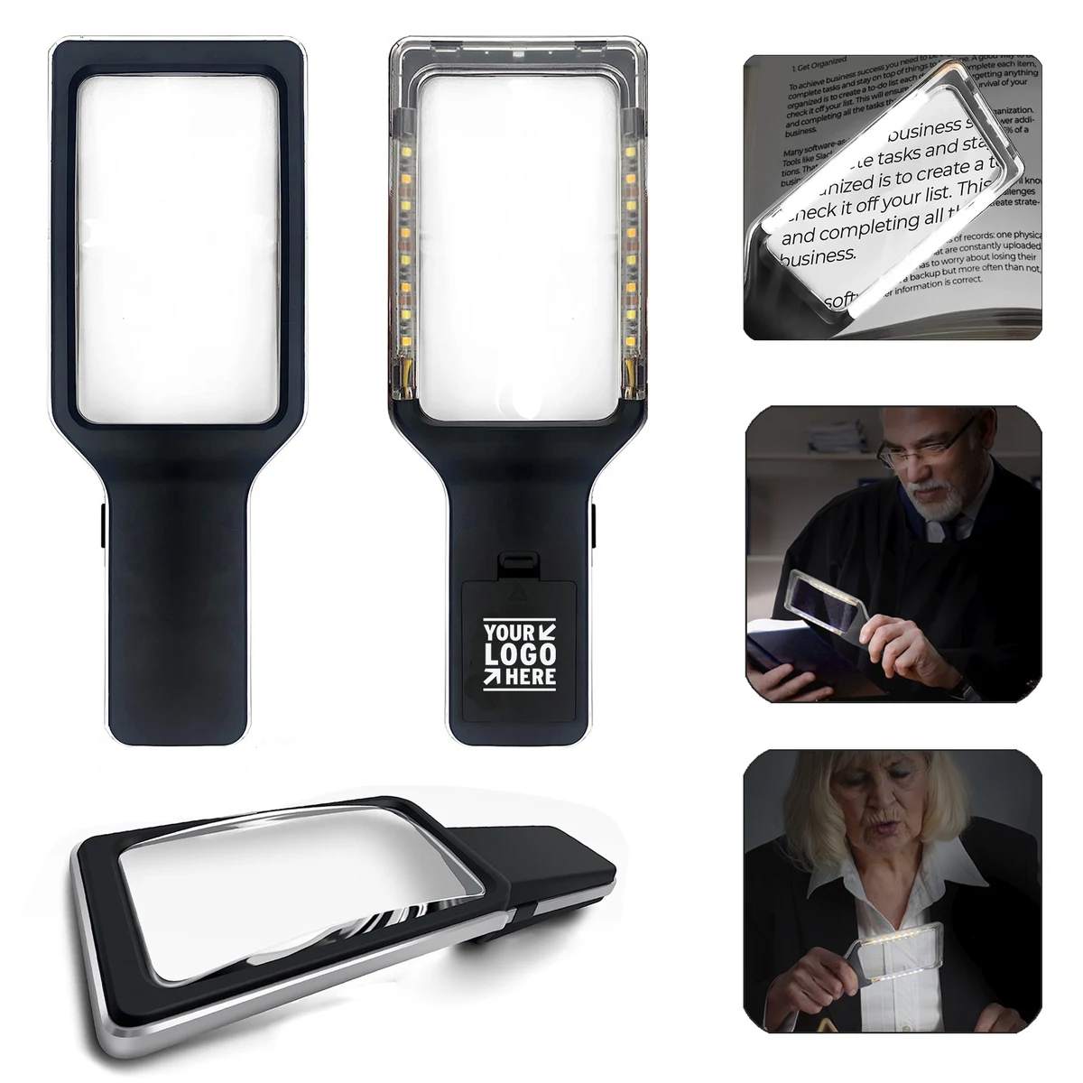 4X Large Magnifying Glass with 16 Anti-Glare & Fully Dimmable LEDs 1