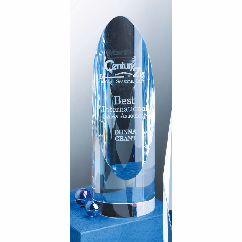 5" Crystal Cylinder Award