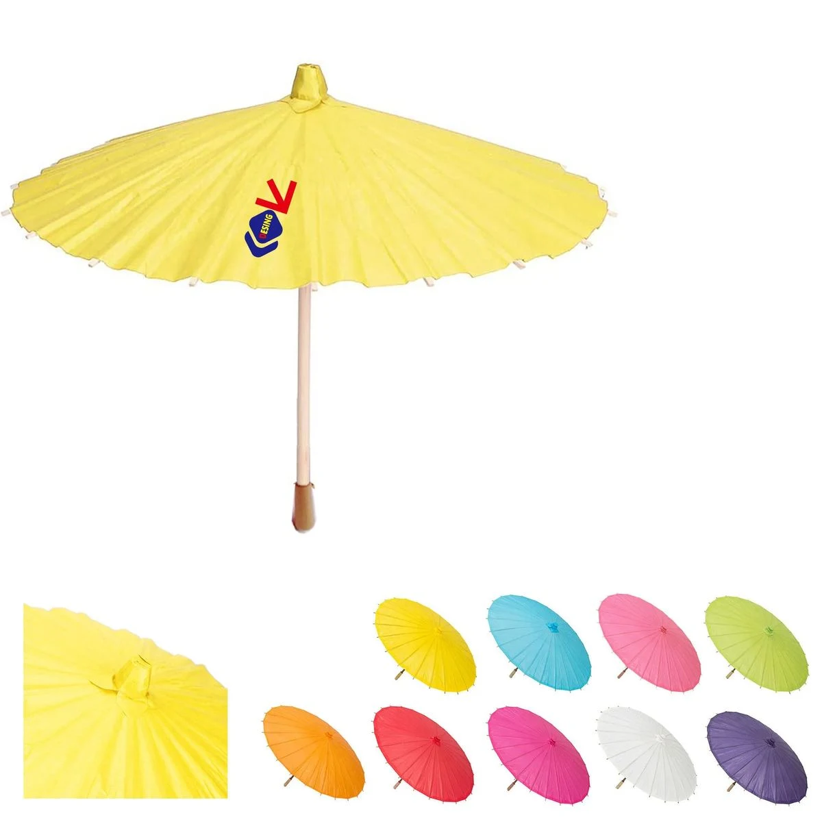 DIY Hand Painting Home Decor Paper Umbrella 1