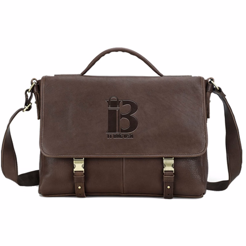 Genuine Leather Waterproof Business 14.2inch Cross-body bag