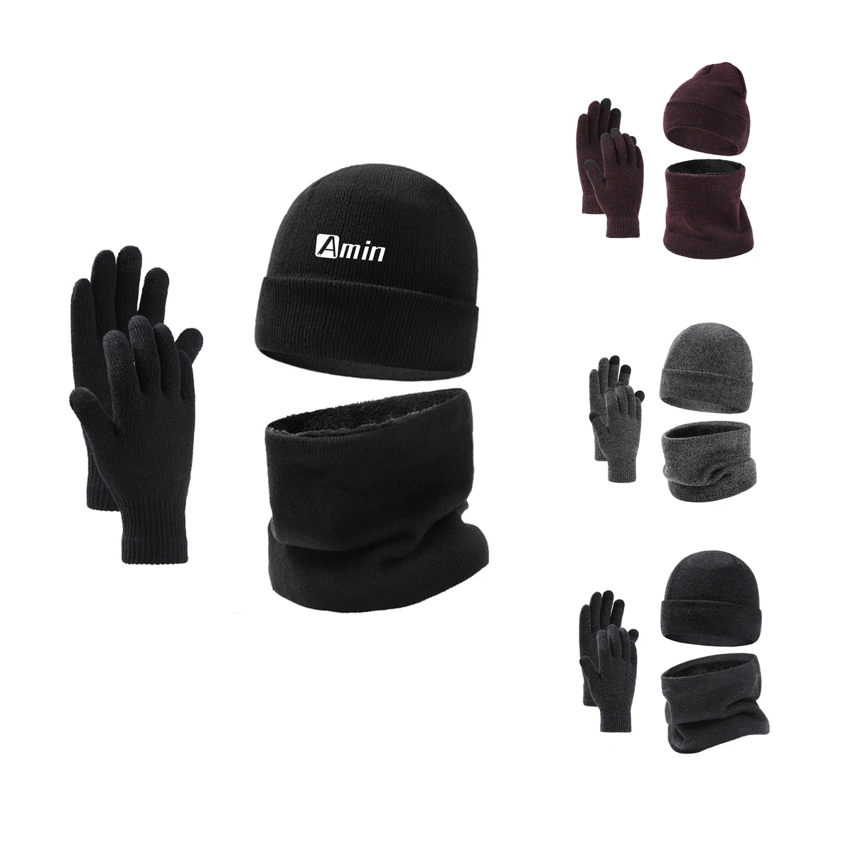 Glove, Scarf, Hat Set 1