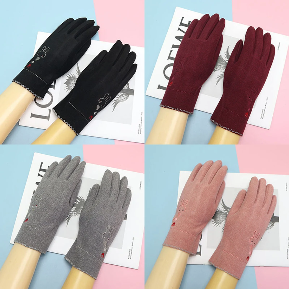 Fabric Soft Women Gloves 1
