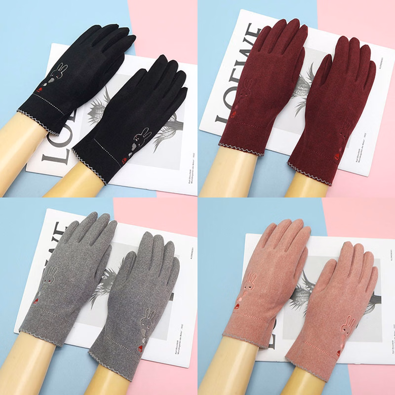 Fabric Soft Women Gloves