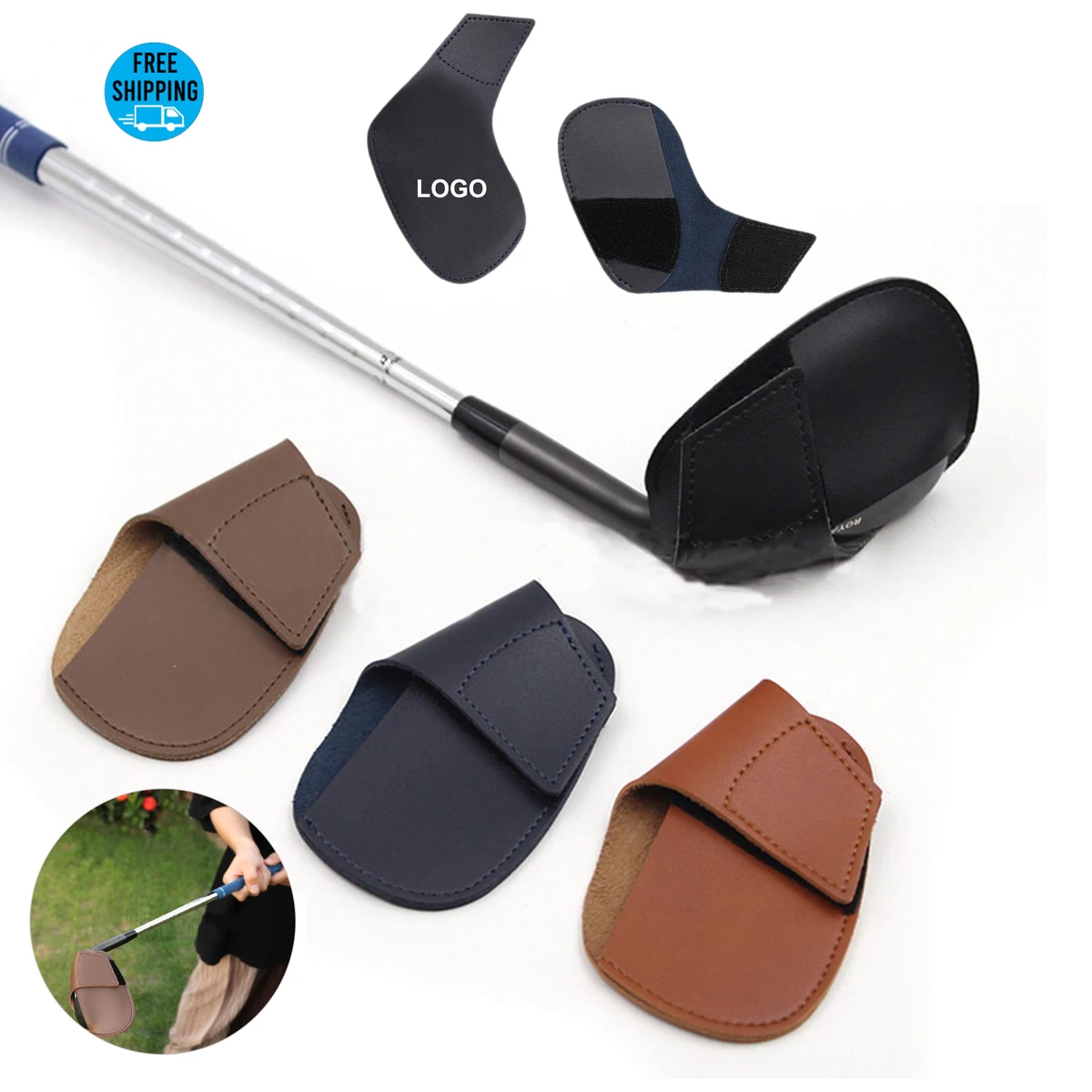 Leather Golf Iron Headcovers 1