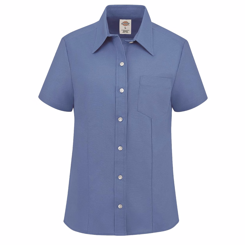 Women's Short Sleeve Stretch Oxford Shirt - S254