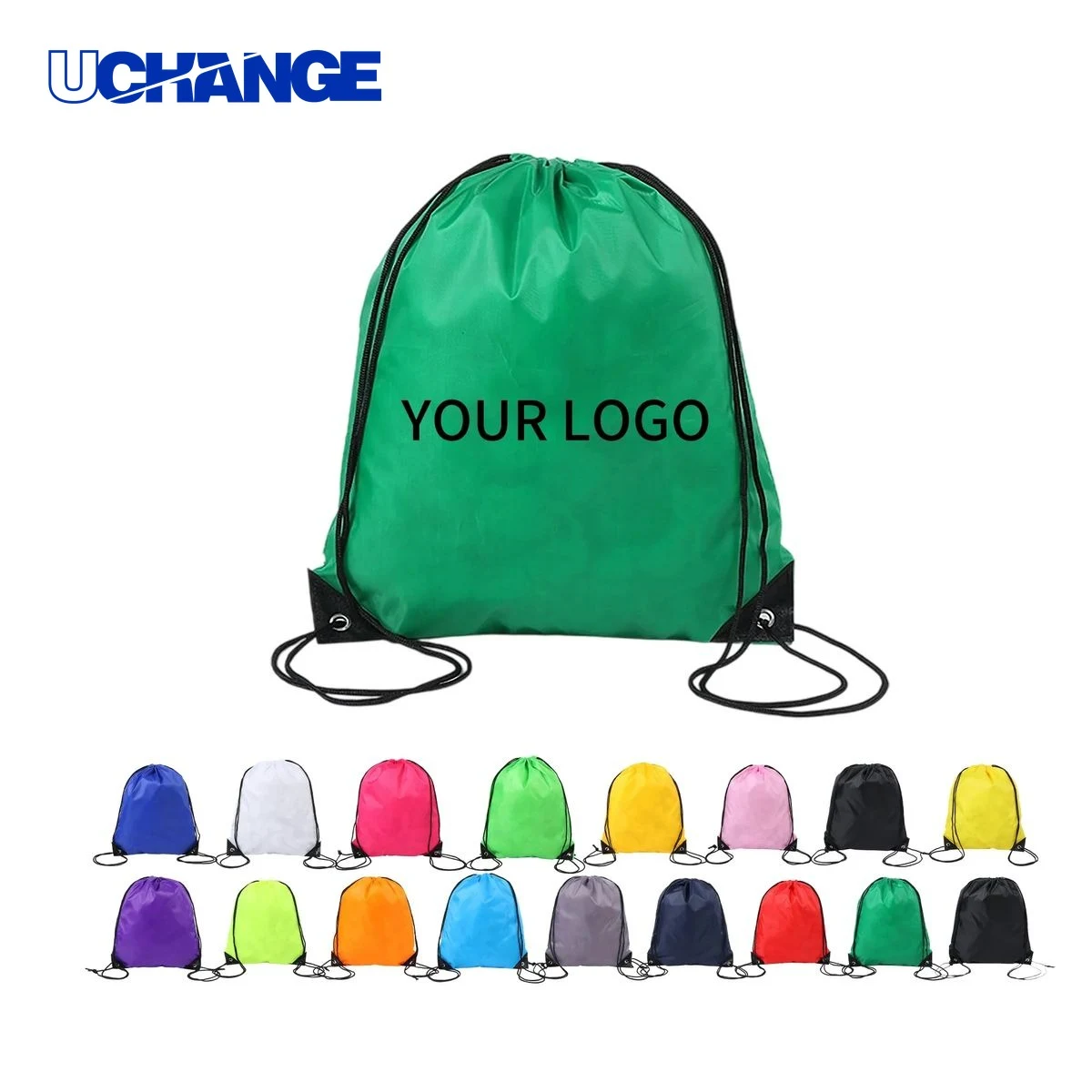 Reflective Nylon Drawstring Safety Backpack Organizer 1
