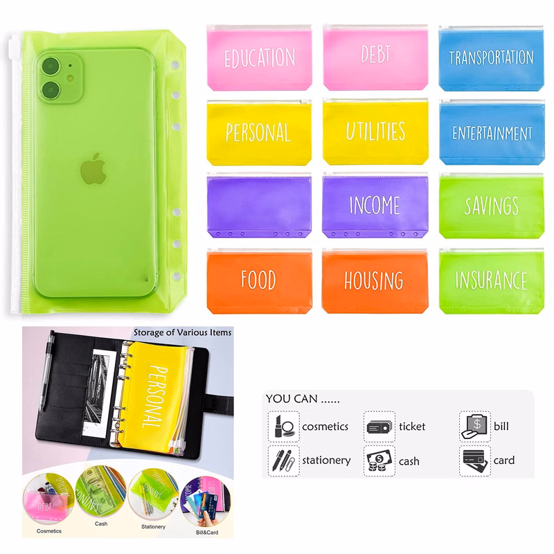 Binder Pockets for A6 Budget Binder
