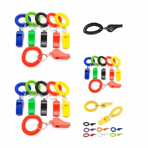 Versatile Whistle Spring Coil Wristband Spiral Bracelet