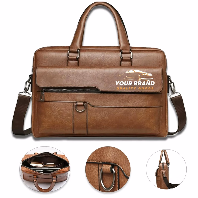 Waterproof Retro Business Travel Men's Handheld Briefcase