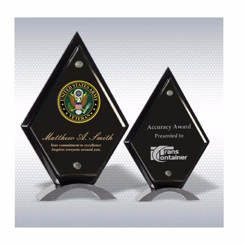 Diamond Black Piano Finish Floating Acrylic Standup