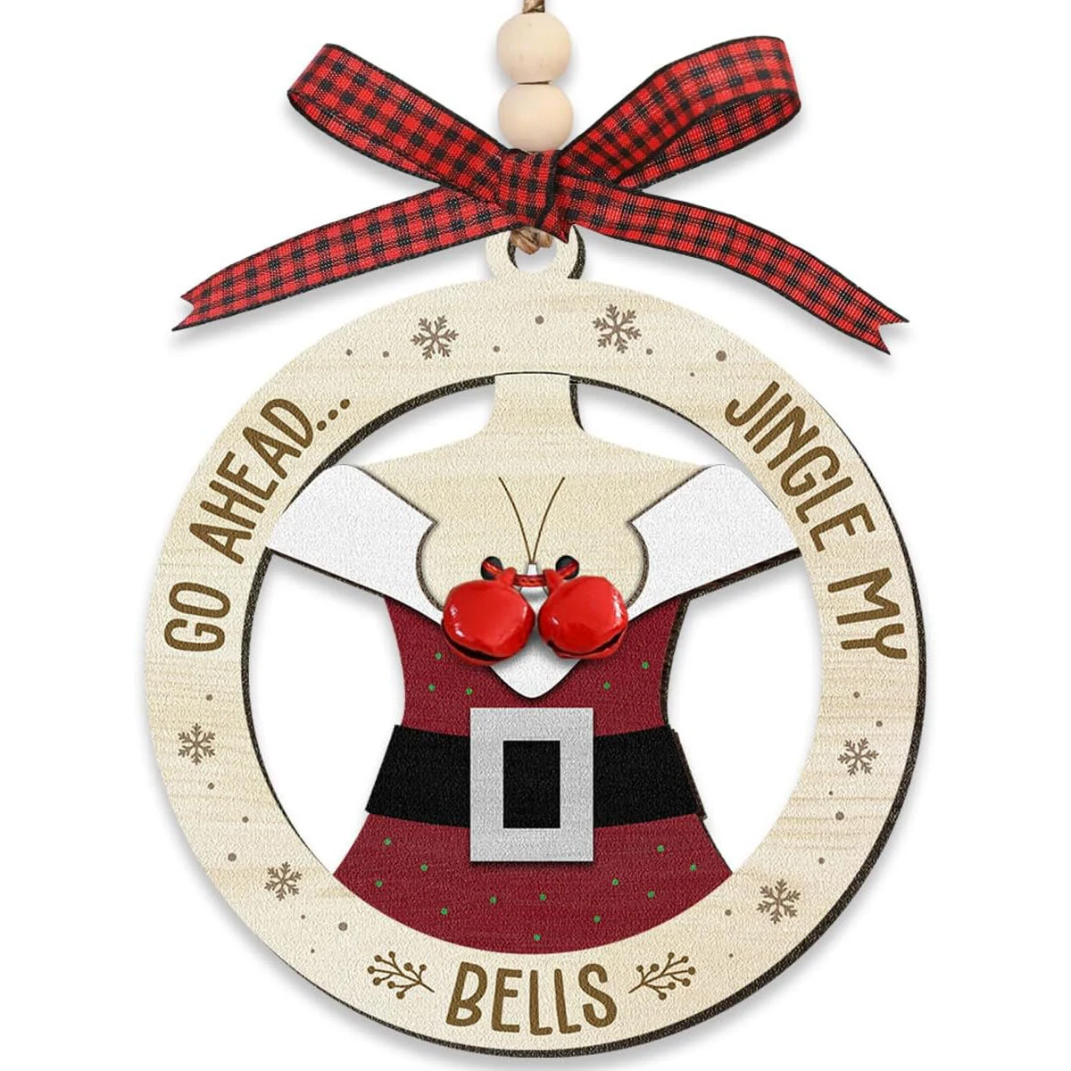 Fun wooden bell pendant 1