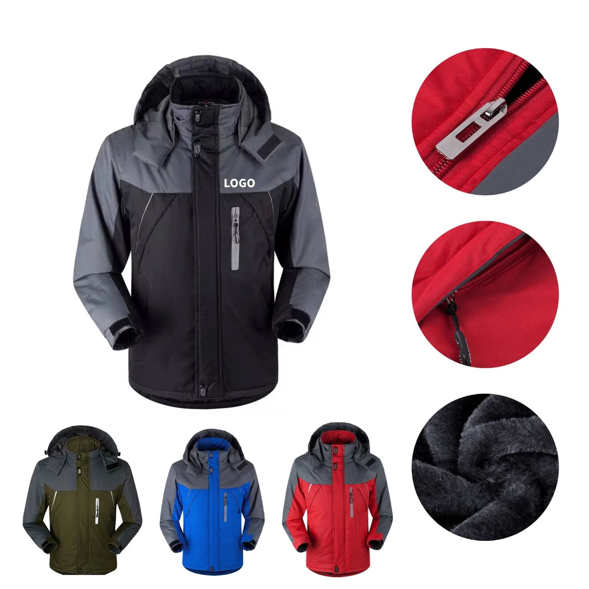 Fleece Lined Windbreaker Jacket 1
