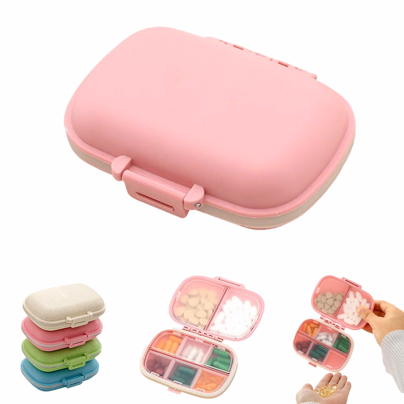 8 Compartments Portable Pill Organizer