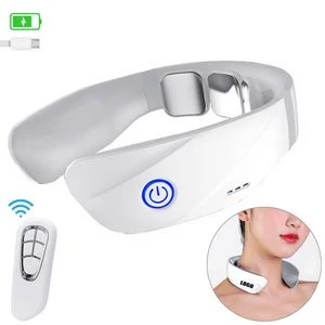 Rechargeable Electric Pulse Neck Massager With Remote Control 1