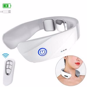 Rechargeable Electric Pulse Neck Massager With Remote Control
