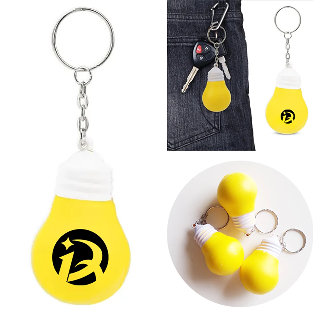 Light Bulb Stress Reliever Keychain 1