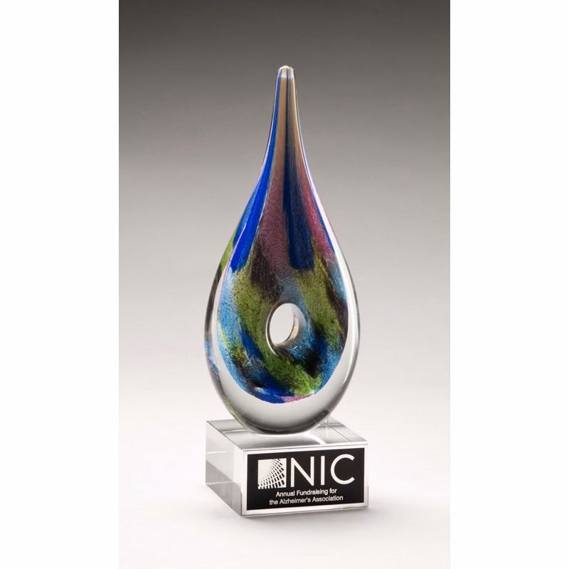 Mystic Peak Art Glass 10"
