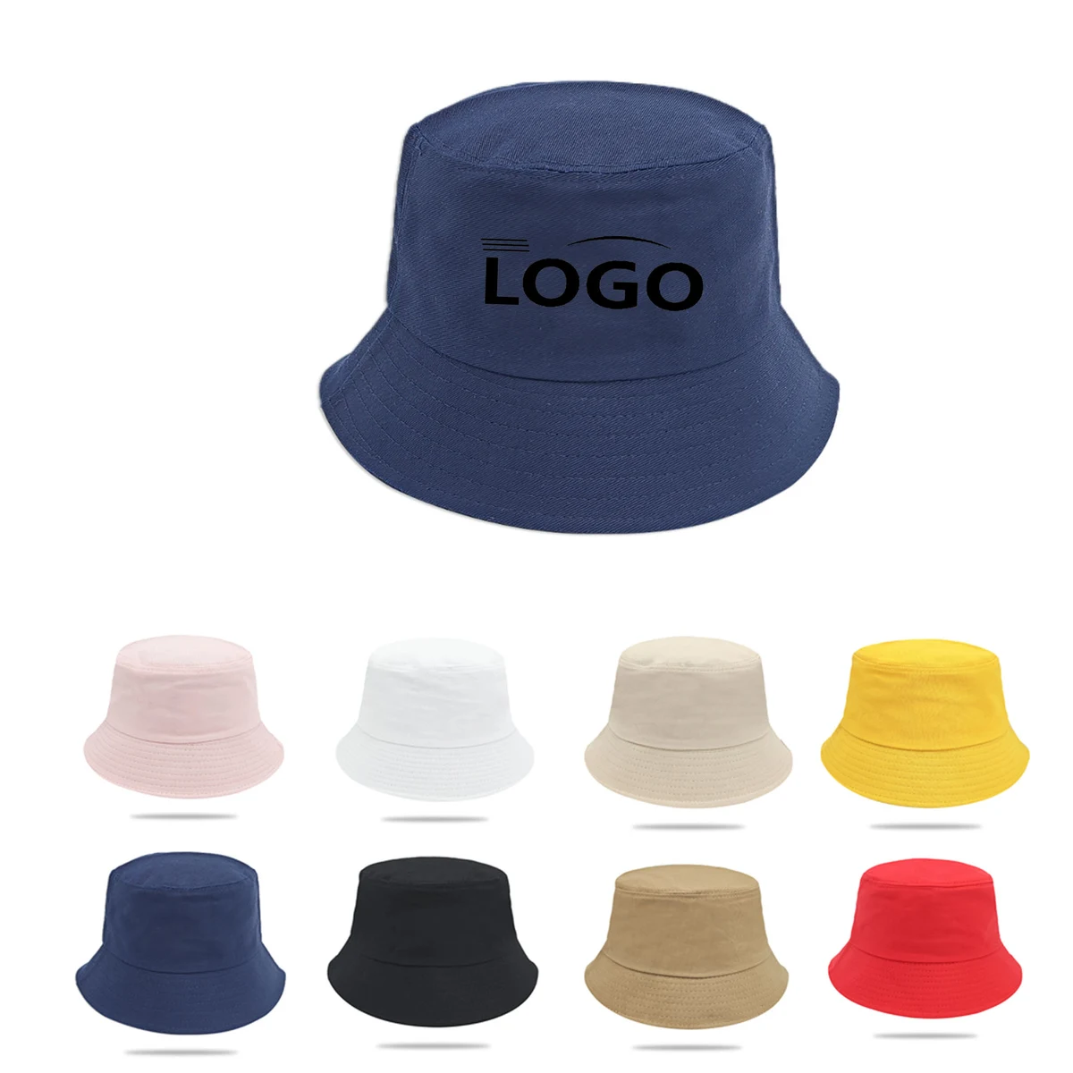 Embroidered Pure Cotton Bucket Hat 1