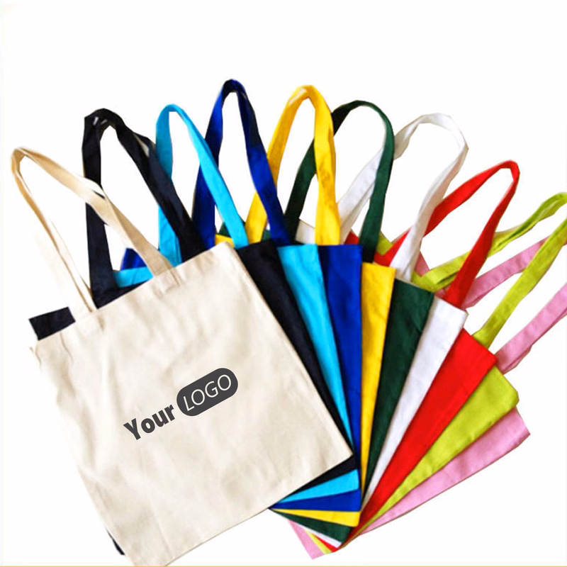 Canvas Tote Handbag with Logo