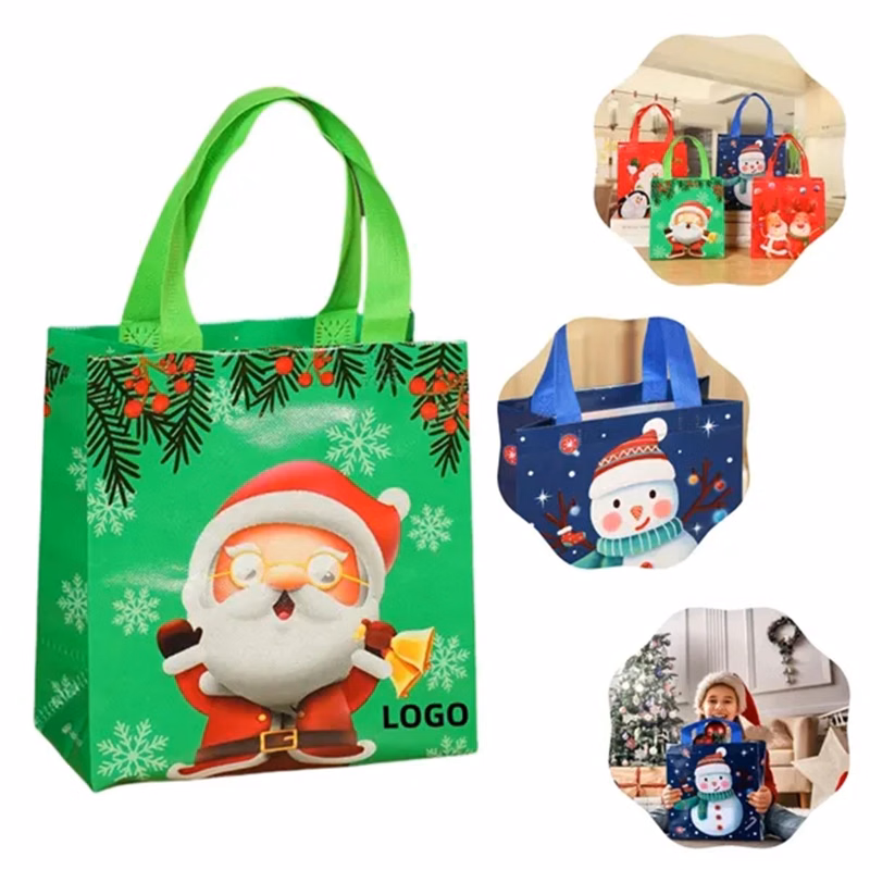 Christmas Non-Woven Reusable Tote Bag