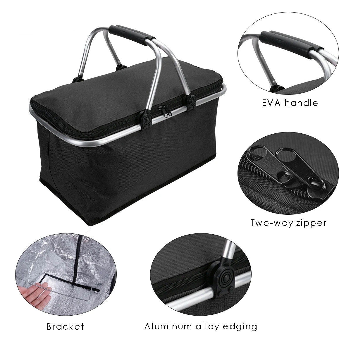 MOQ 100PCS Foldable Or Collapsible Picnic Basket 1