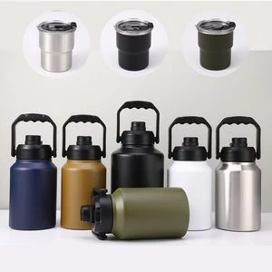 64oz Double Wall Vacuum Insulated Water Bottle, custom water bottle with logo imprint 1