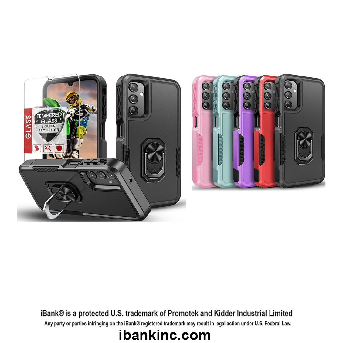 iBank ® Shockproof Case compatible with Galaxy A54/A55/A35/A71/A15/A16/A17 1