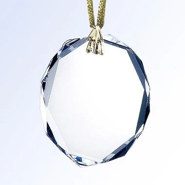Fancy Gem-Cut Optical Crystal Ornament - Octagon 1
