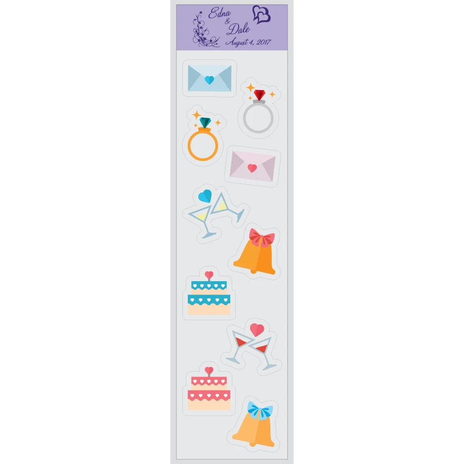 Party Glass Marker Combo Kit up to 10 Custom Shapes. Full Colour imprint on reusable clear static 1