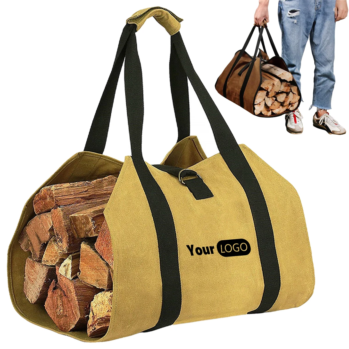 Oxford Multi Functional Portable Firewood Storage Bag 1