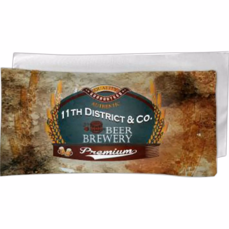 Sublimated Microfiber Terry Beach Towel, 22x44